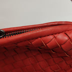 Bottega Veneta Intrecciato Hobo Red