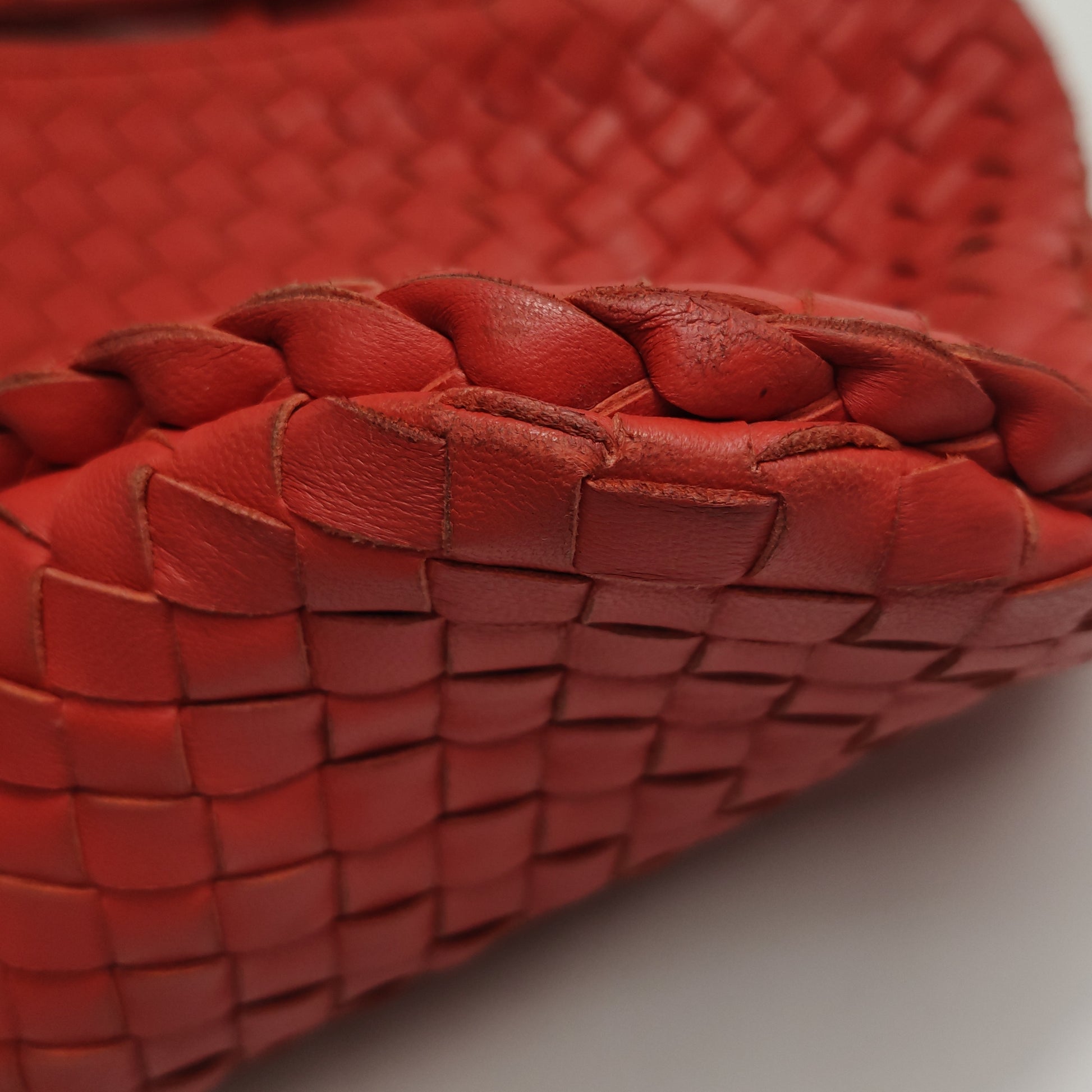 Bottega Veneta Intrecciato Hobo Red