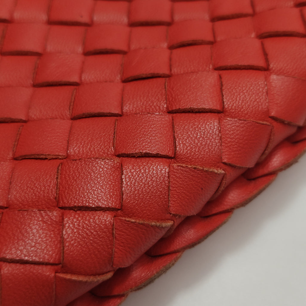 Bottega Veneta Intrecciato Hobo Red