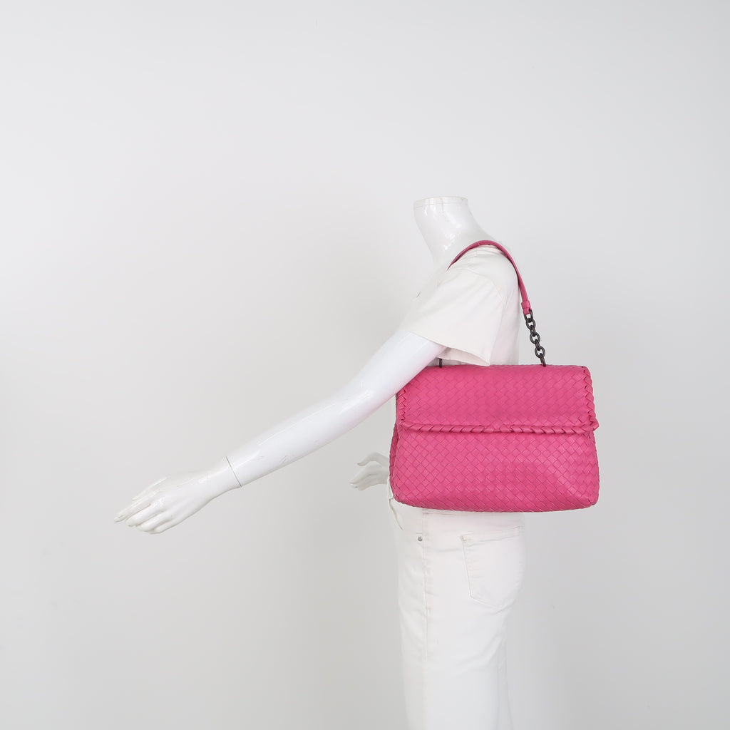 Bottega Veneta Intrecciato Olimpia Pink