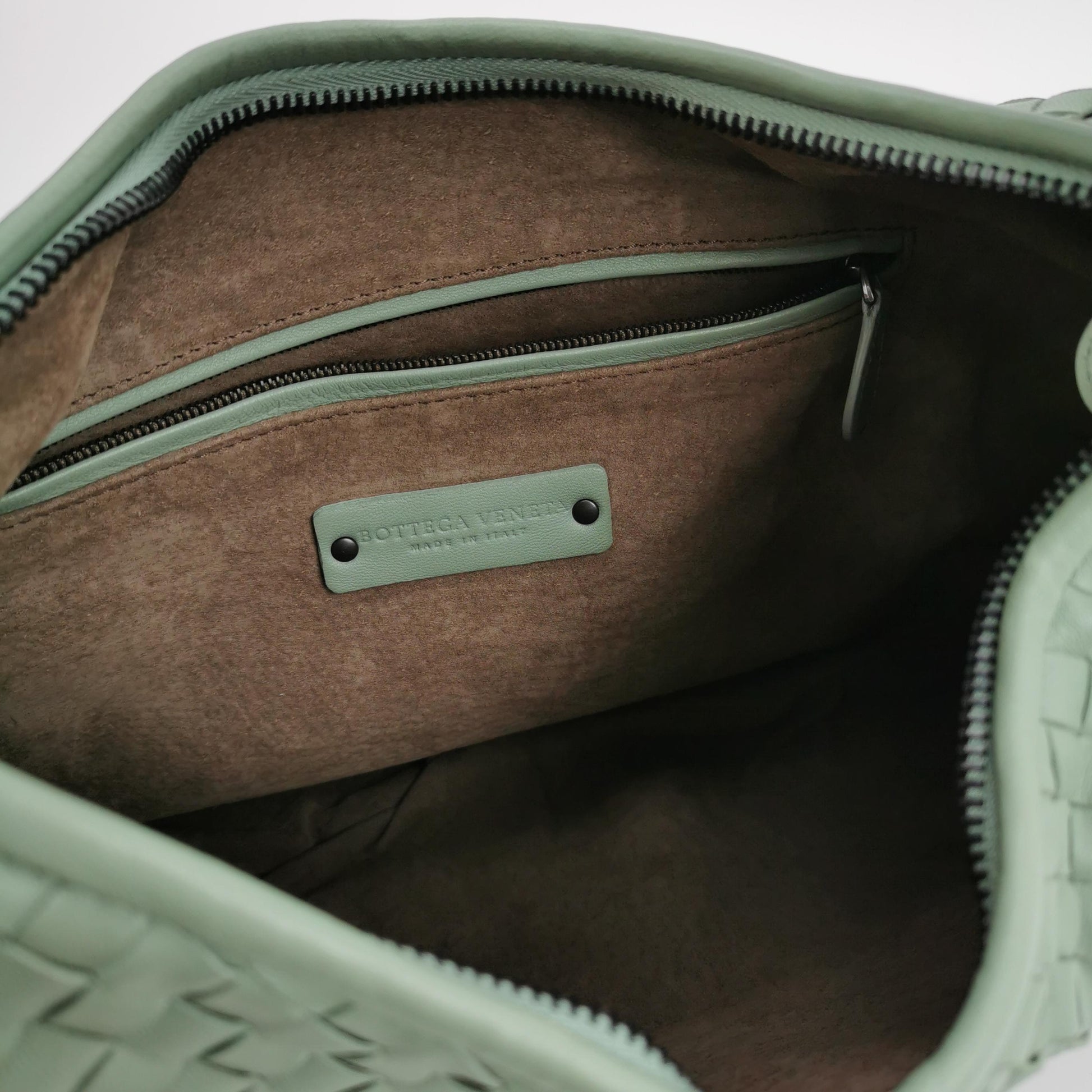 Bottega Veneta Intrecciato Hobo Sage Green