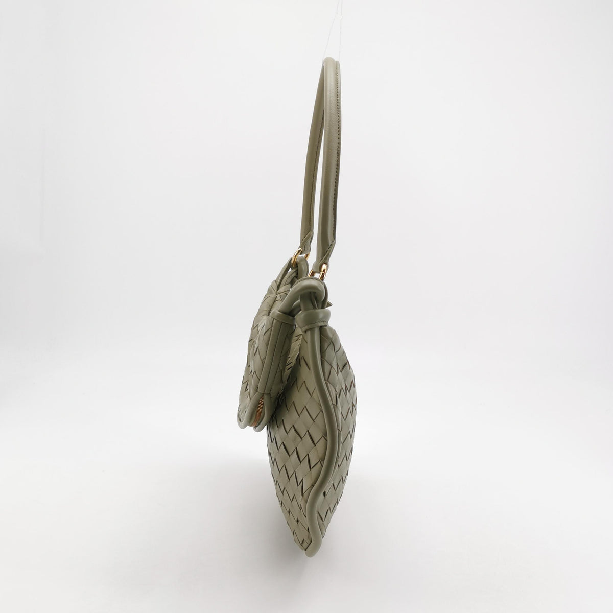 Bottega Veneta Gemelli Medium Travertine Shoulder Bag