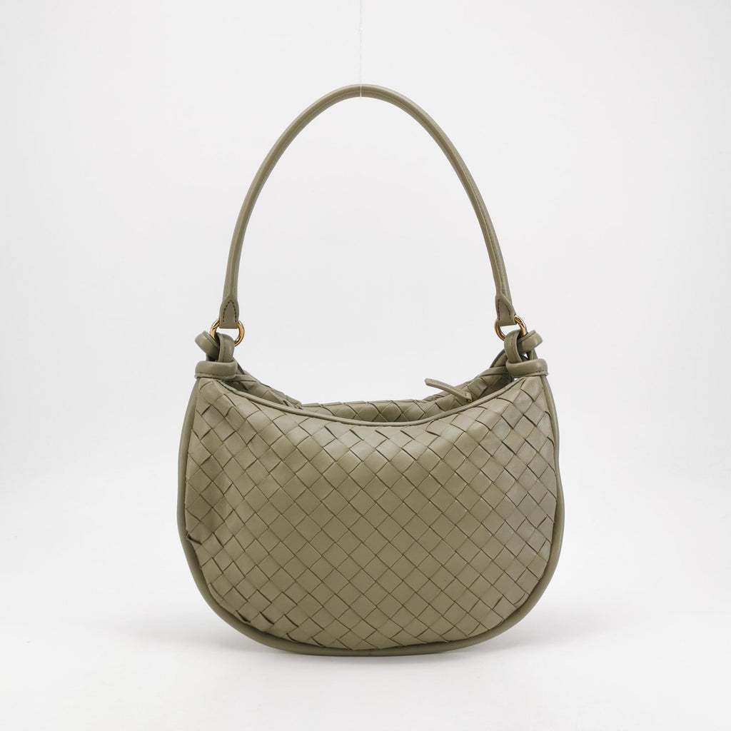 Bottega Veneta Gemelli Medium Travertine Shoulder Bag
