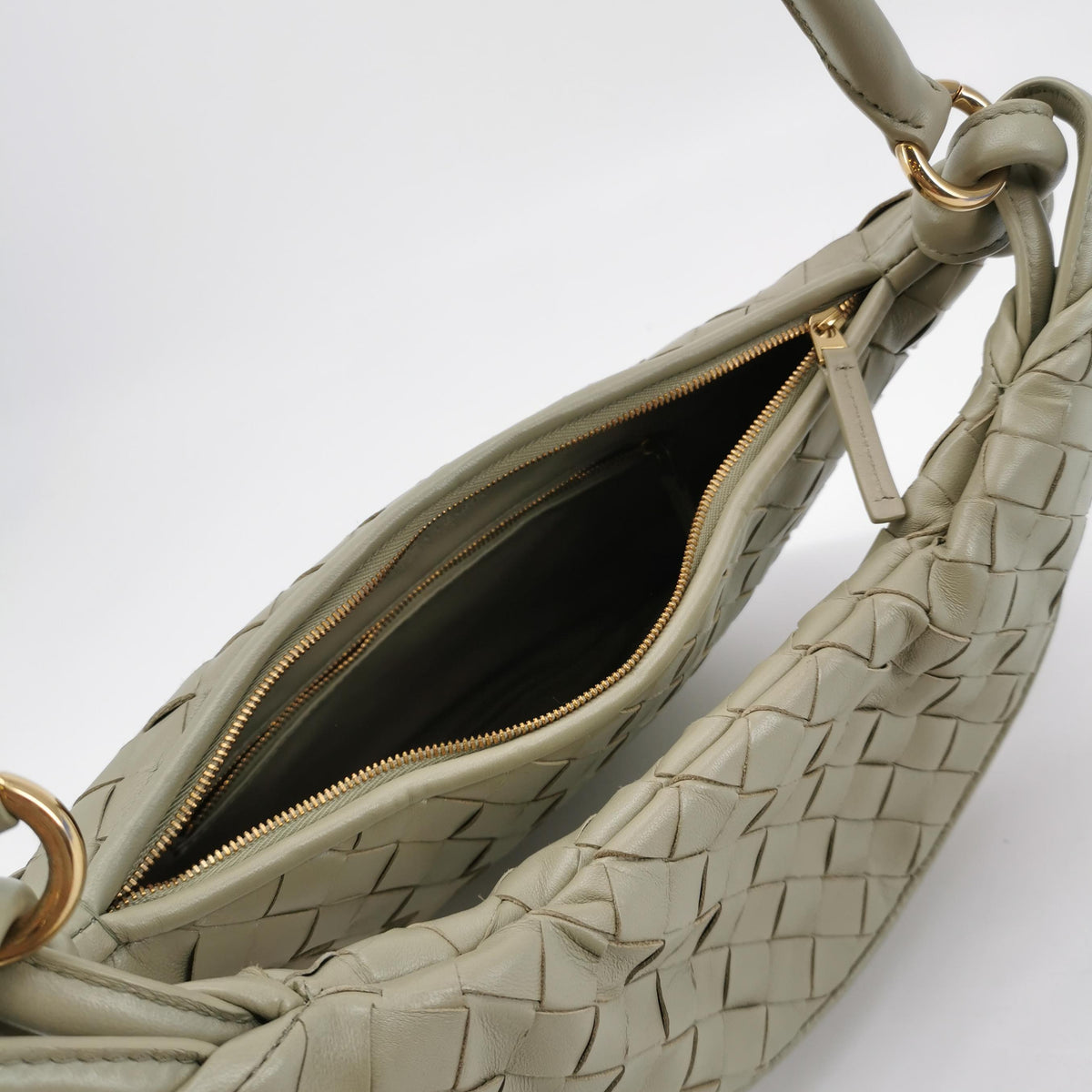 Bottega Veneta Gemelli Medium Travertine Shoulder Bag