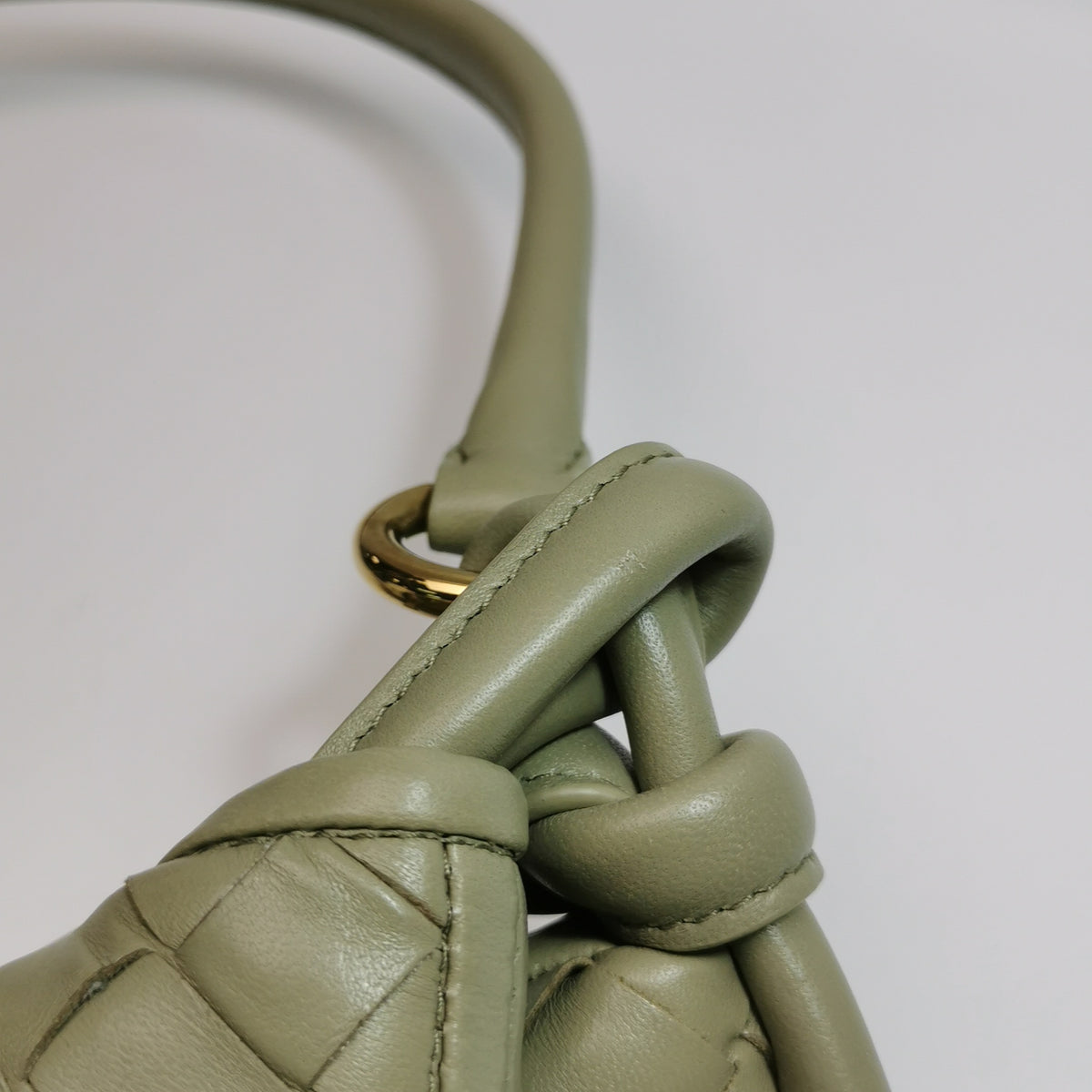 Bottega Veneta Gemelli Medium Travertine Shoulder Bag