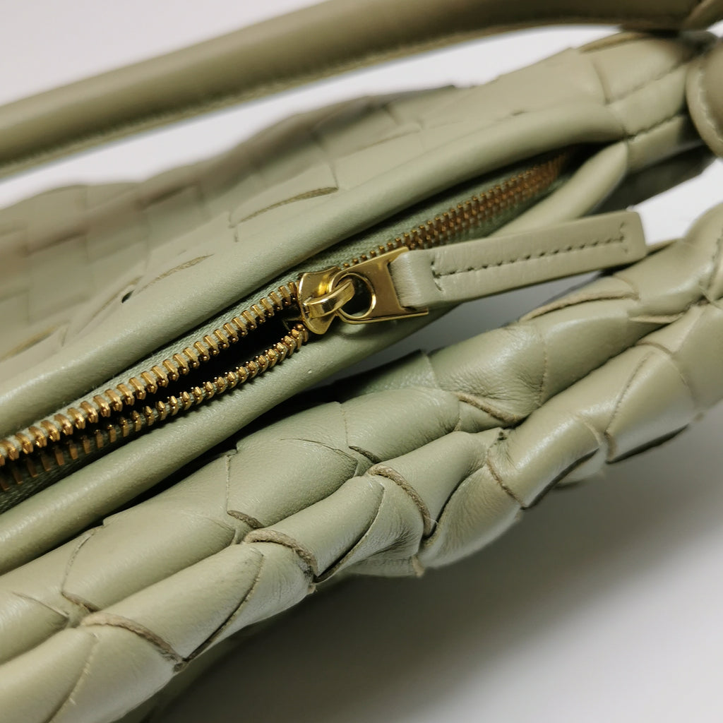 Bottega Veneta Gemelli Medium Travertine Shoulder Bag
