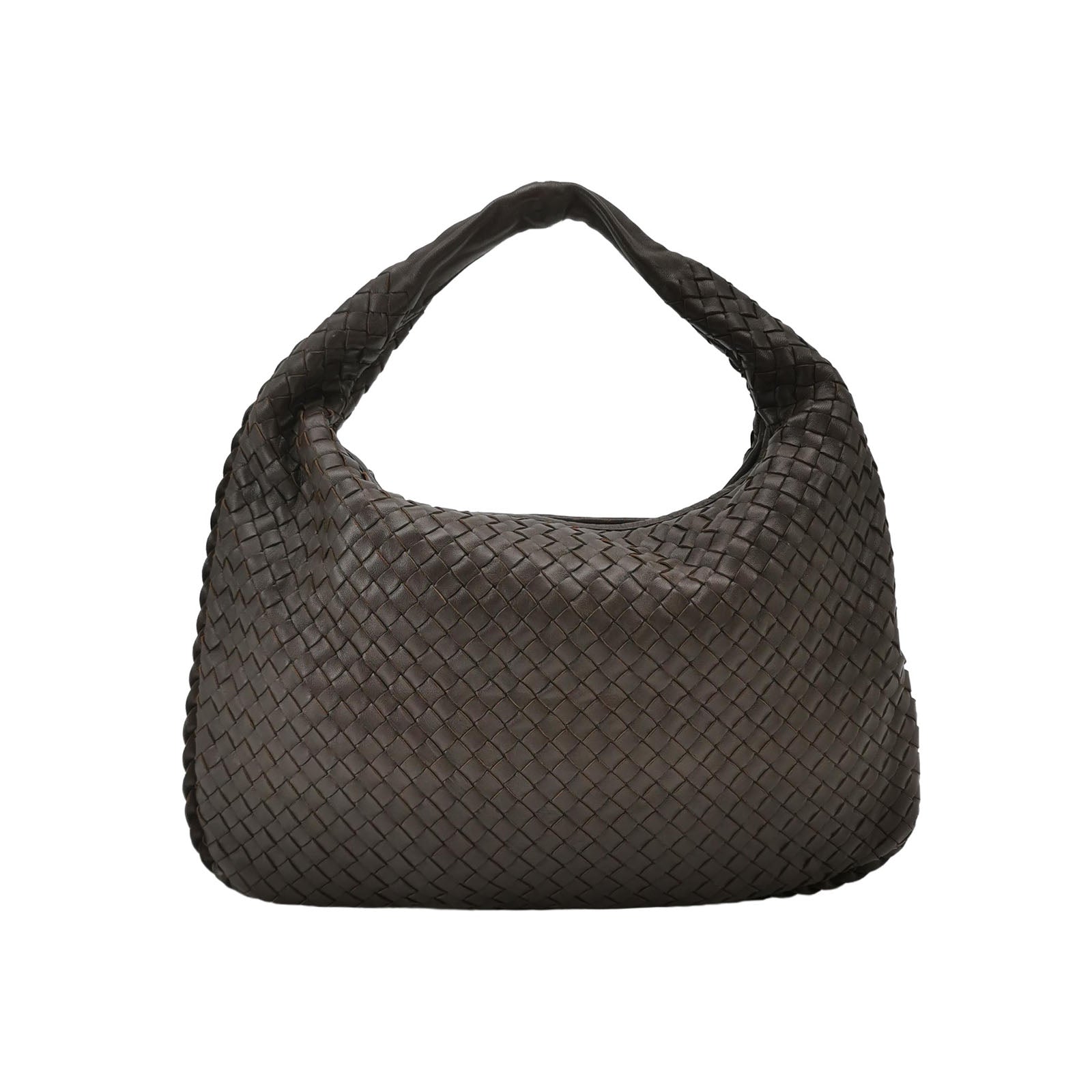 Bottega Veneta Intrecciato Hobo Dark Brown