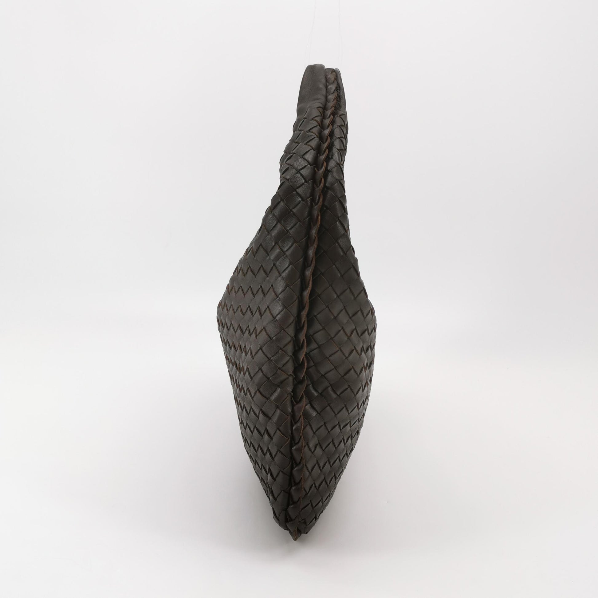 Bottega Veneta Intrecciato Hobo Dark Brown