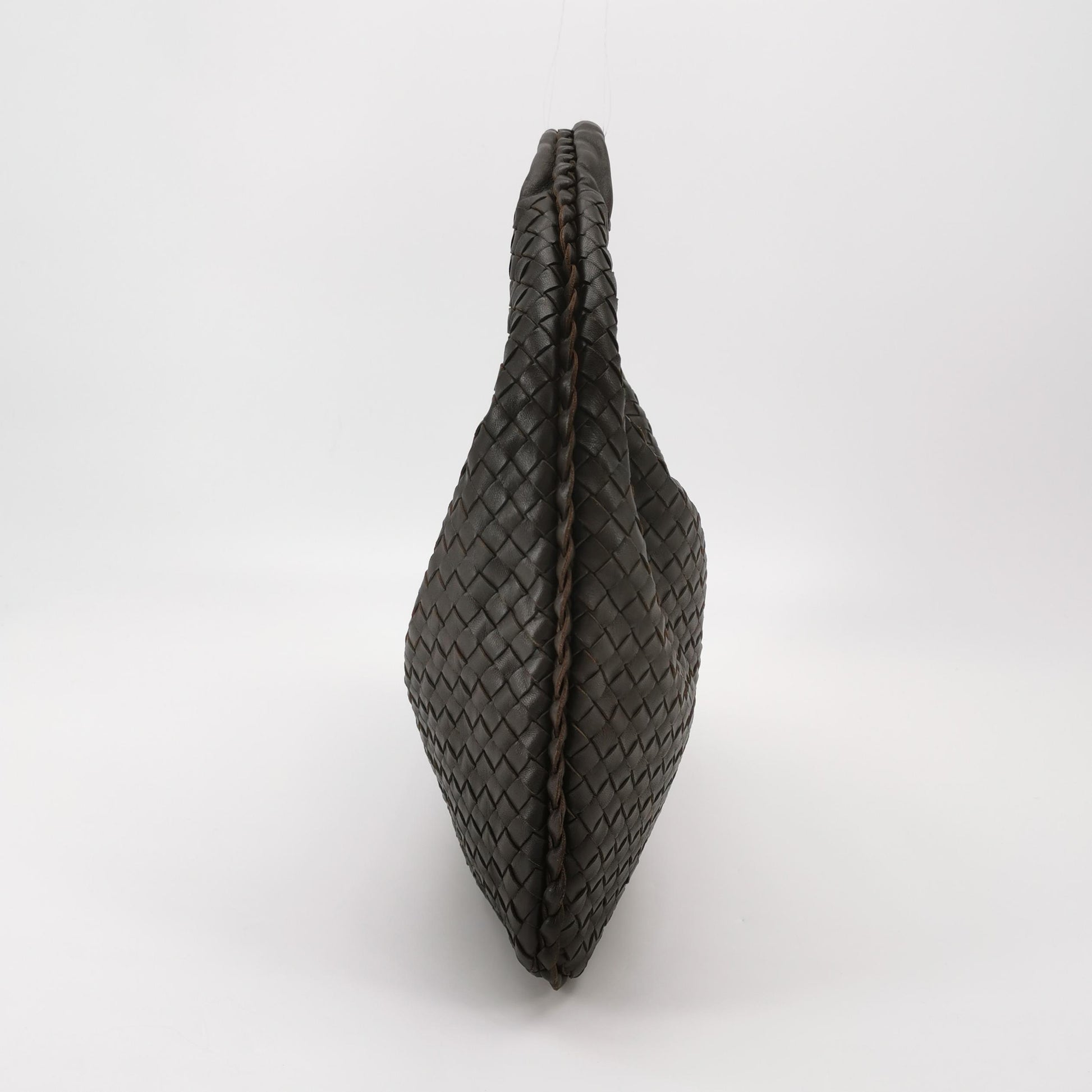 Bottega Veneta Intrecciato Hobo Dark Brown