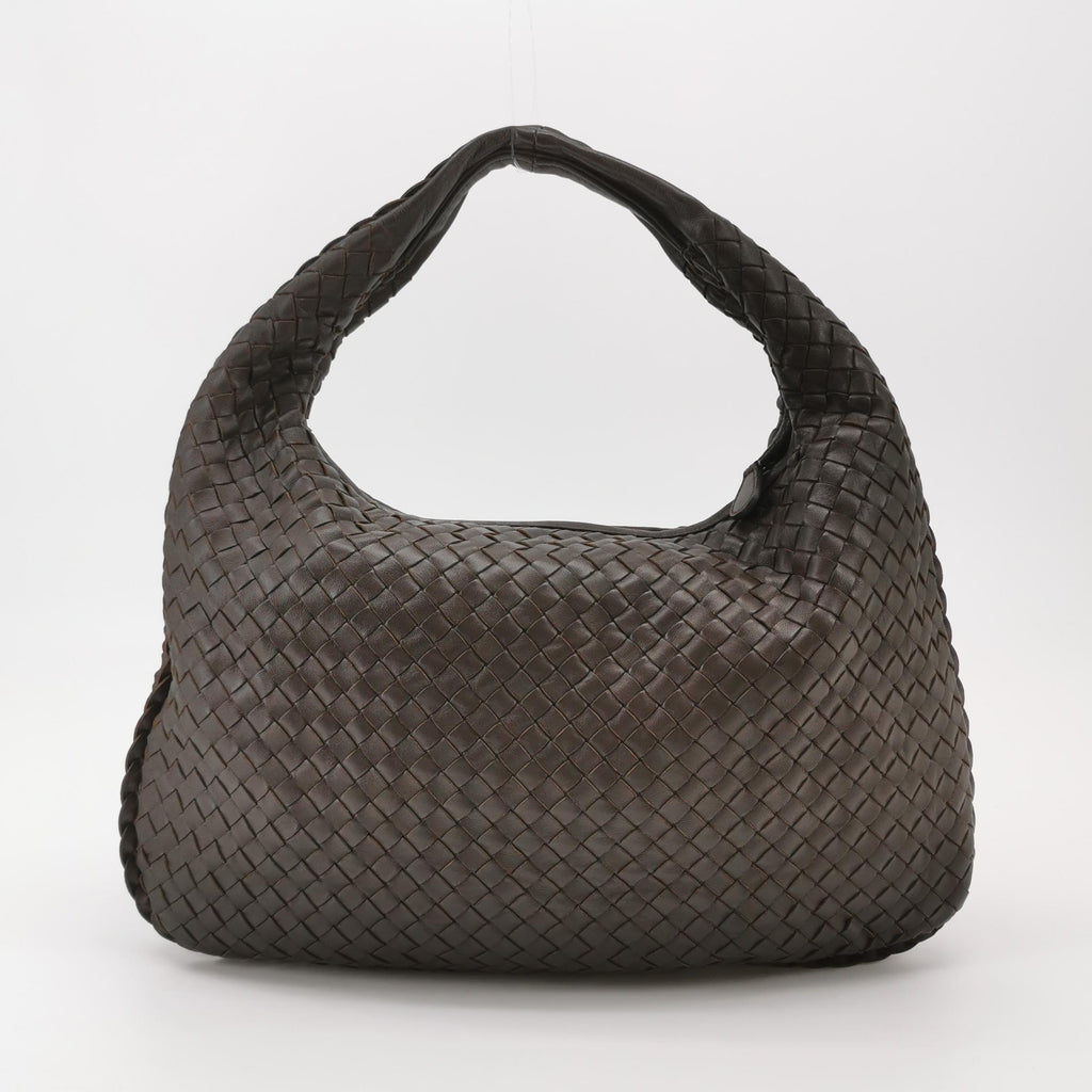 Bottega Veneta Intrecciato Hobo Dark Brown