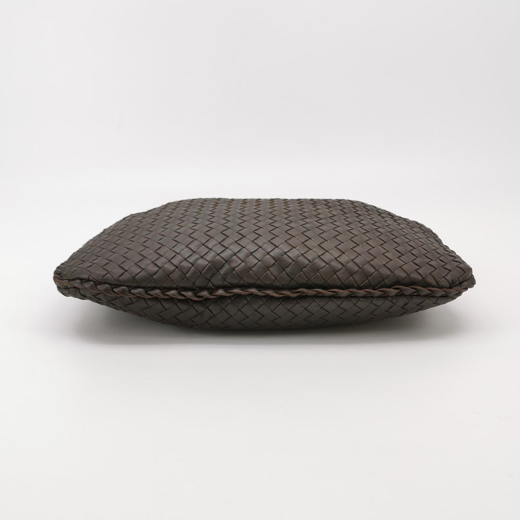 Bottega Veneta Intrecciato Hobo Dark Brown