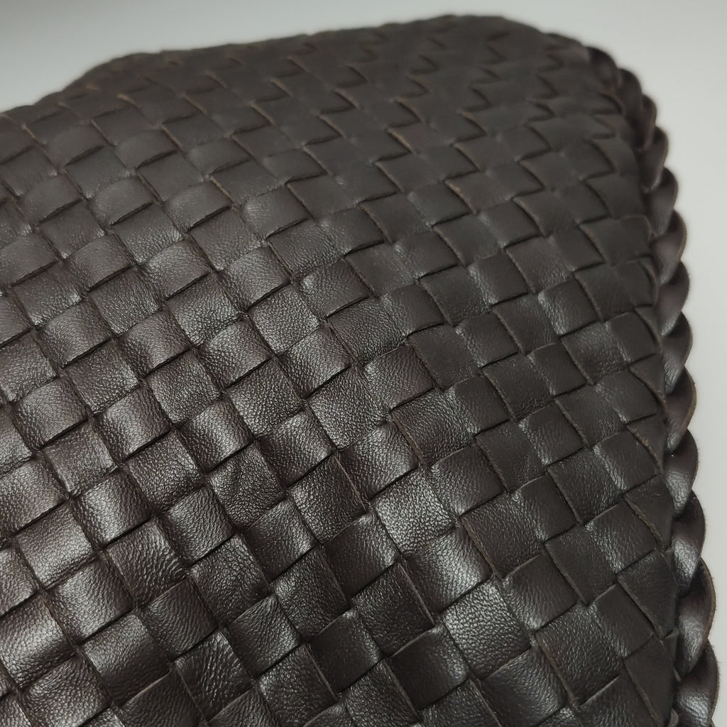 Bottega Veneta Intrecciato Hobo Dark Brown