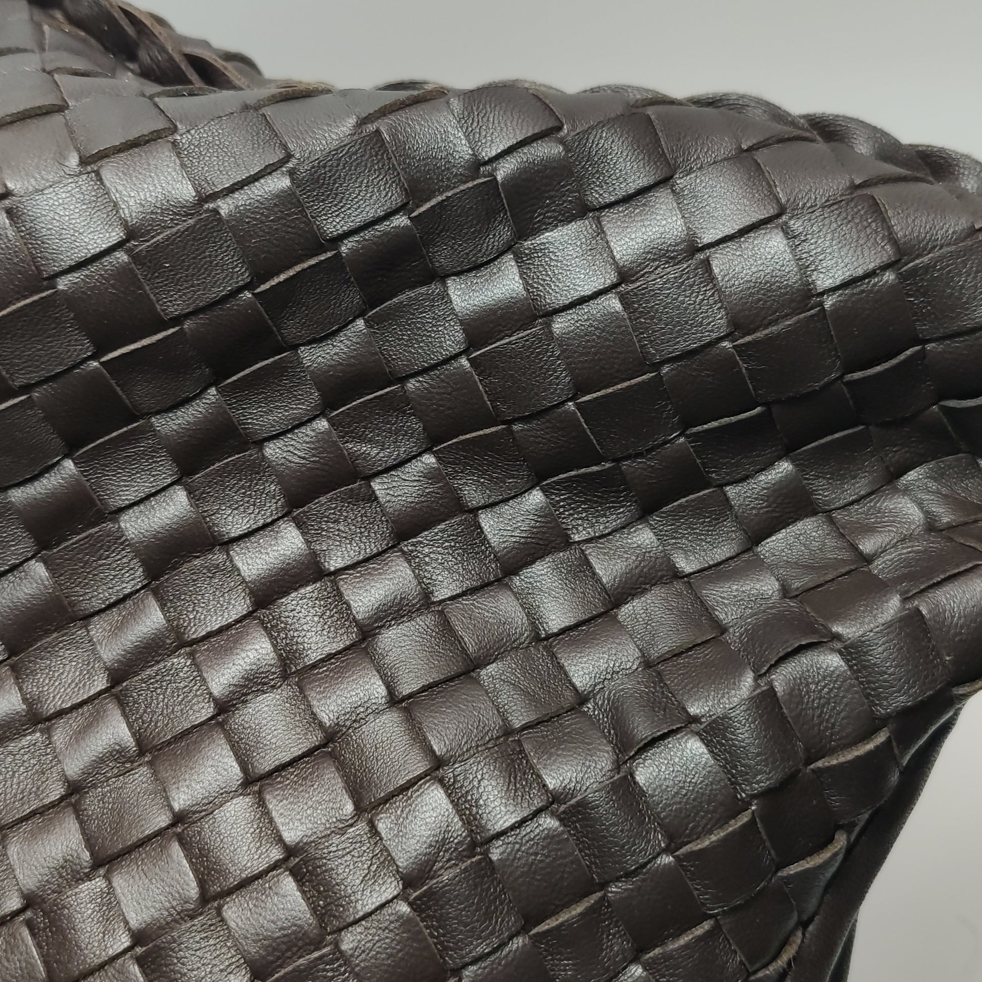 Bottega Veneta Intrecciato Hobo Dark Brown