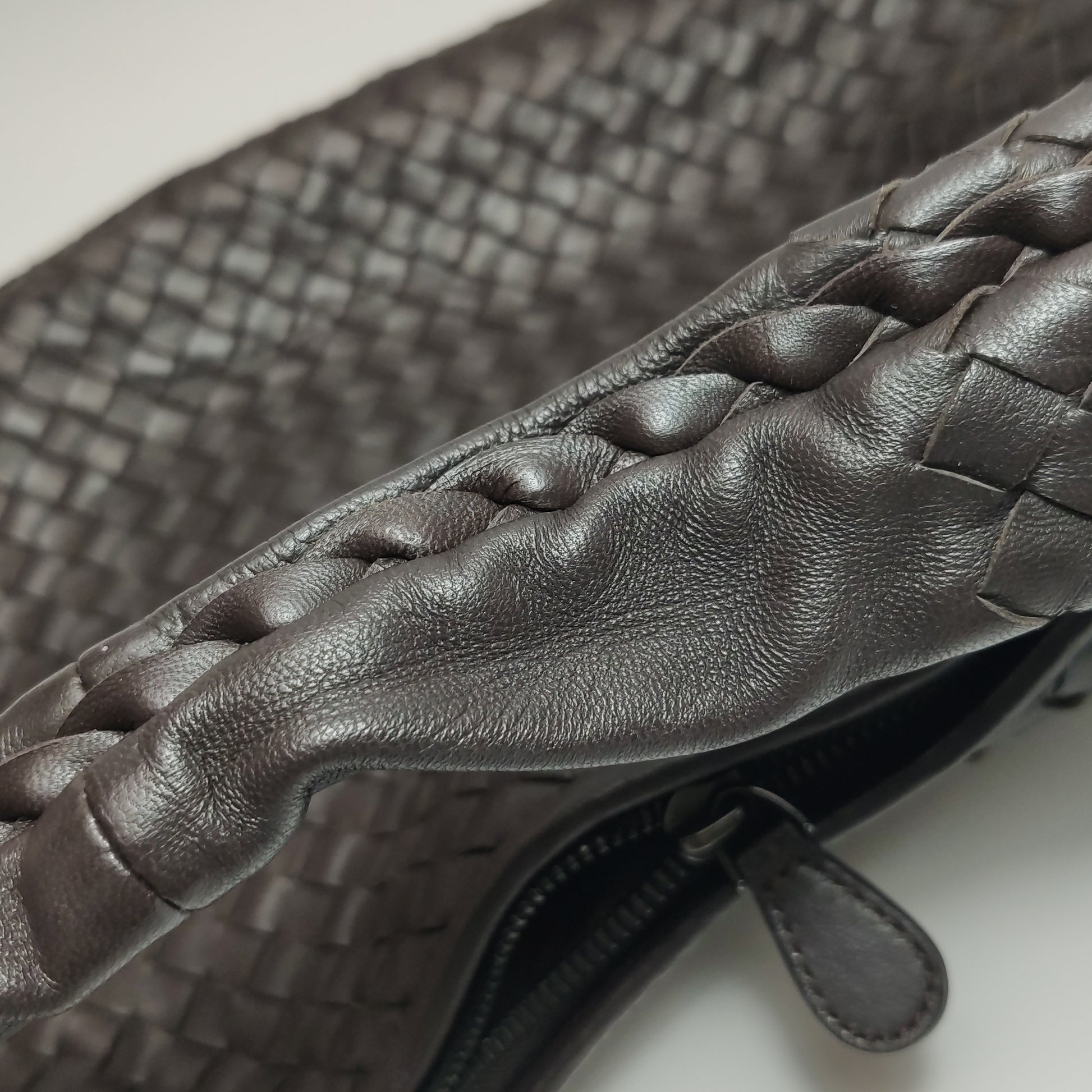 Bottega Veneta Intrecciato Hobo Dark Brown