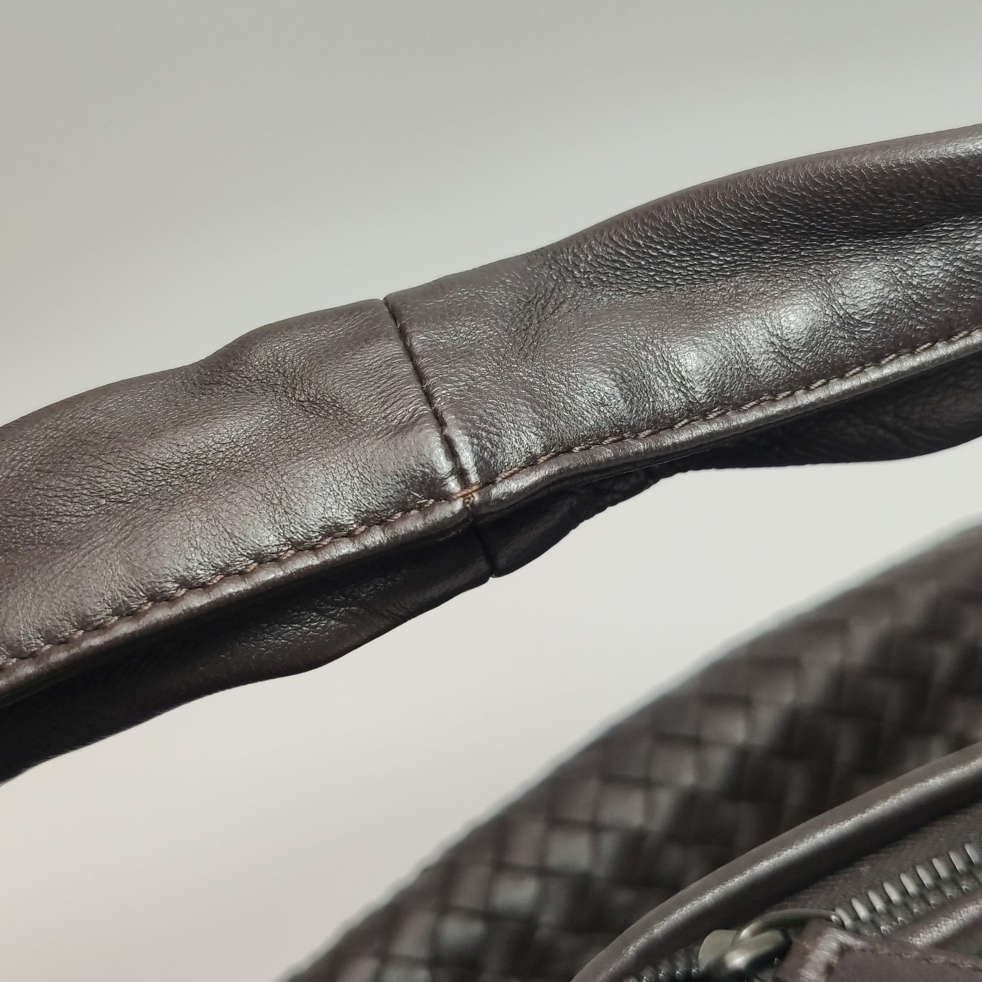 Bottega Veneta Intrecciato Hobo Dark Brown