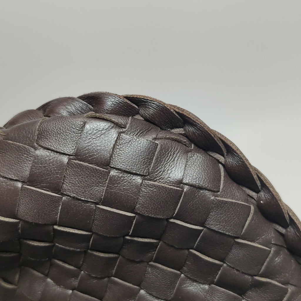 Bottega Veneta Intrecciato Hobo Dark Brown