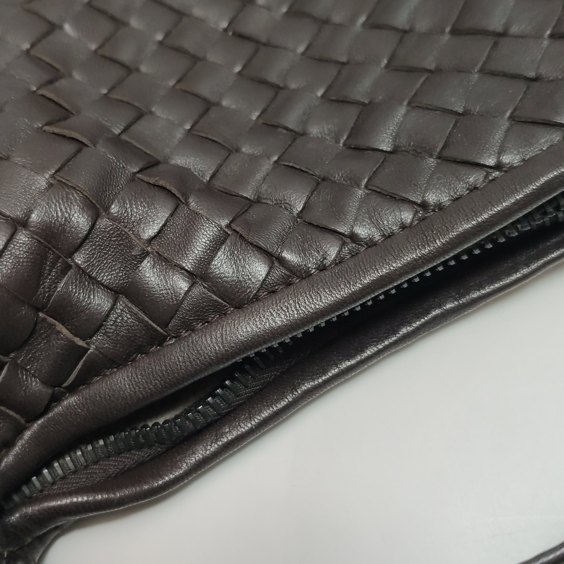 Bottega Veneta Intrecciato Hobo Dark Brown