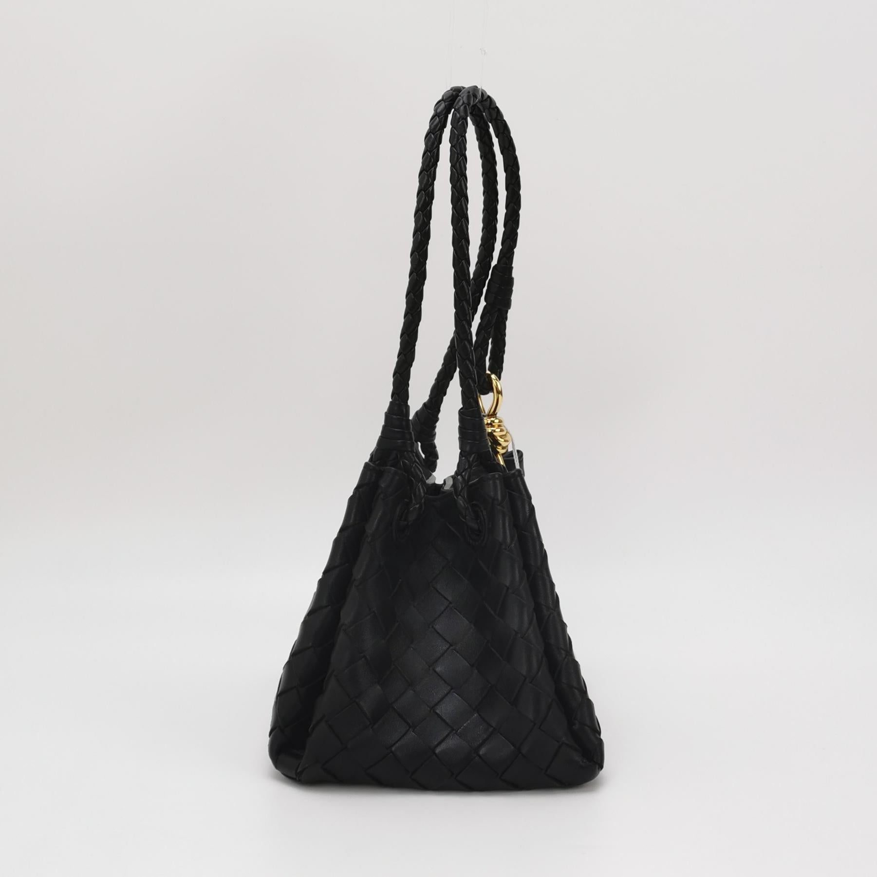 Bottega Veneta Parachute Small Hobo Black