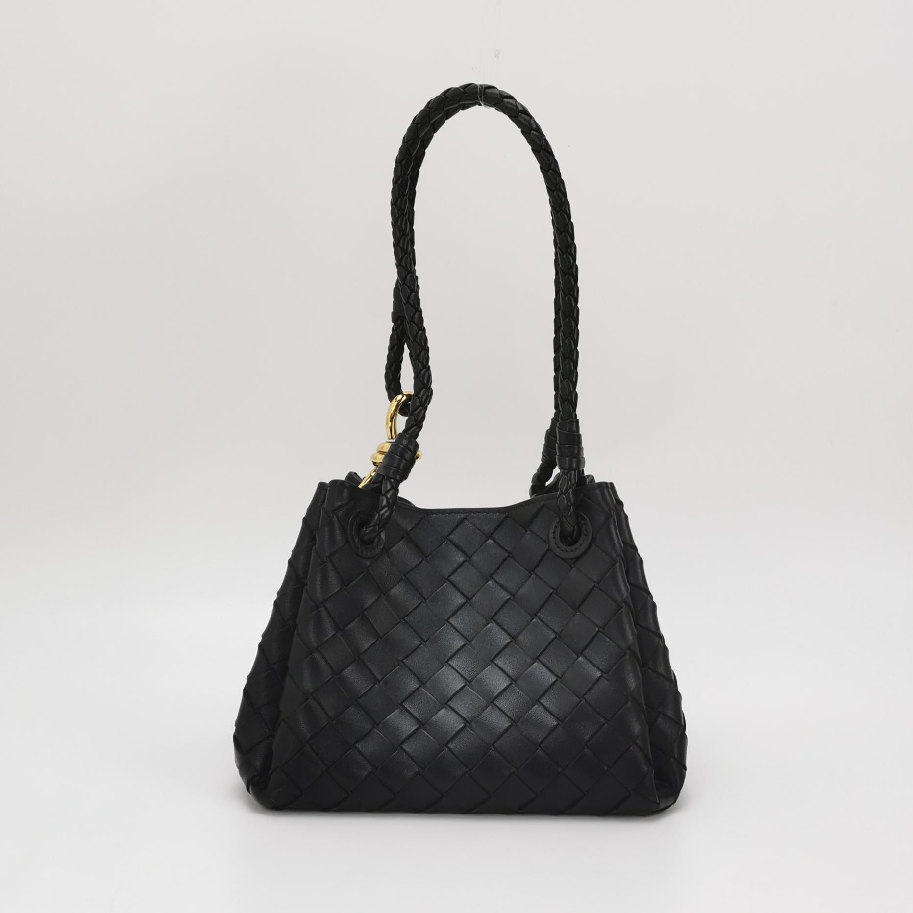 Bottega Veneta Parachute Small Hobo Black