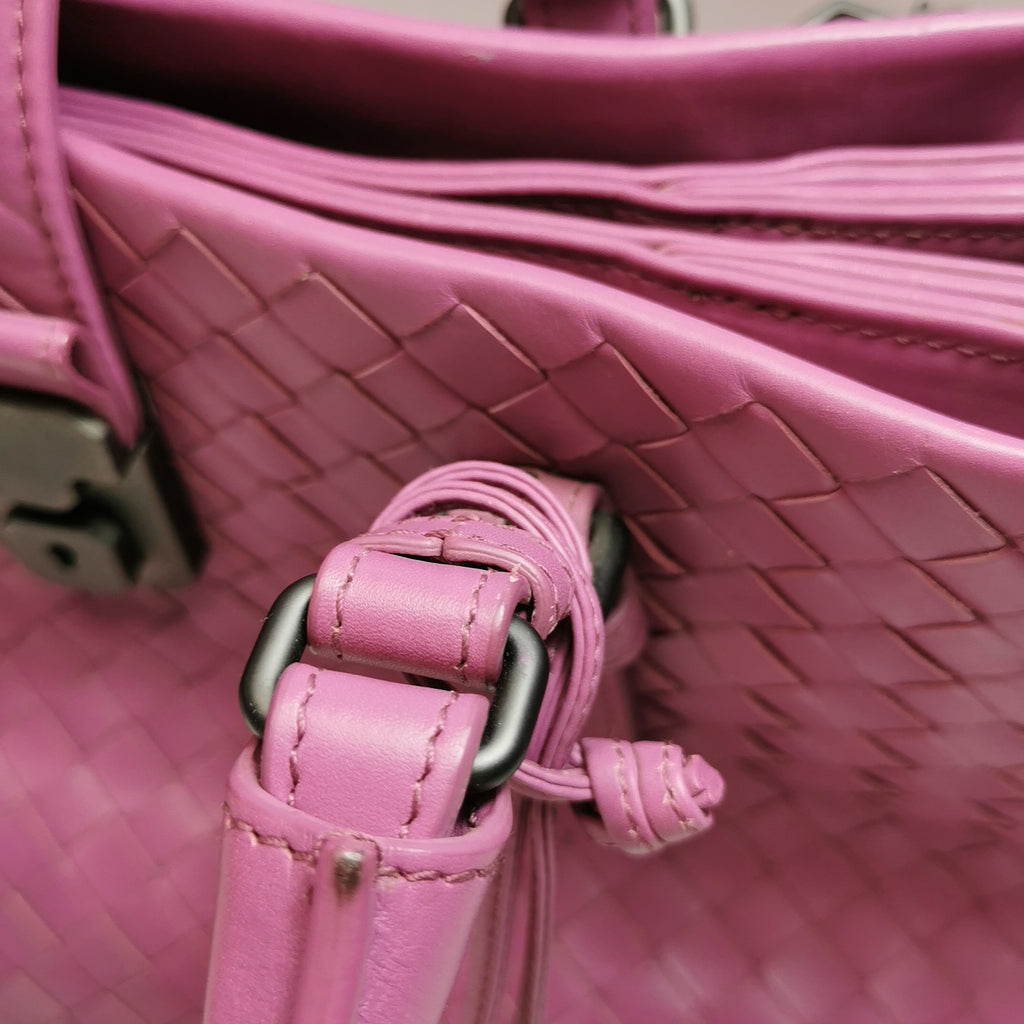 Bottega Veneta Intrecciato Roma Small Pink