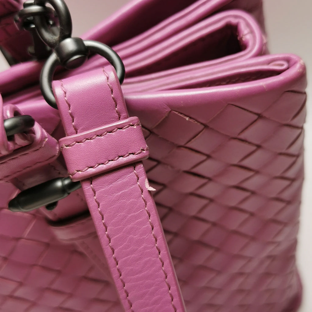 Bottega Veneta Intrecciato Roma Small Pink