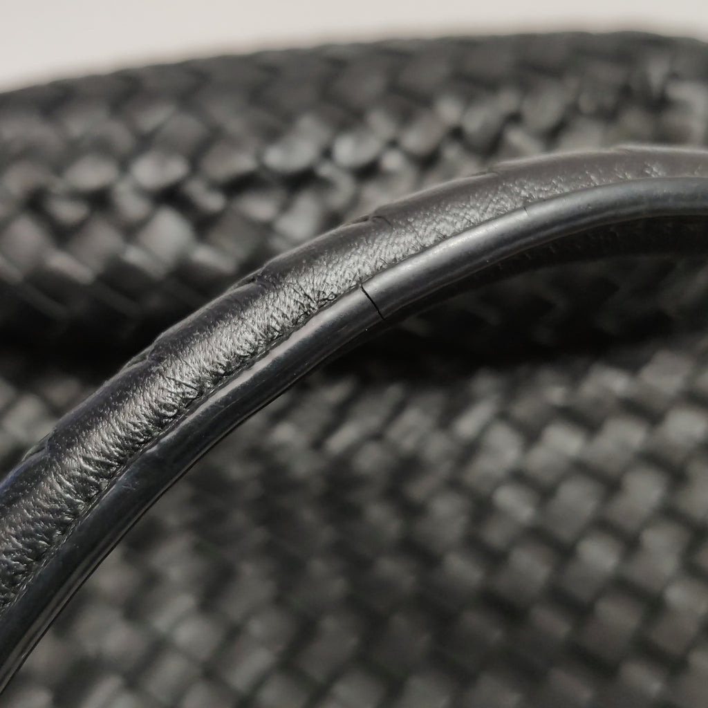 Bottega Veneta Intrecciato Drop Bucket Black