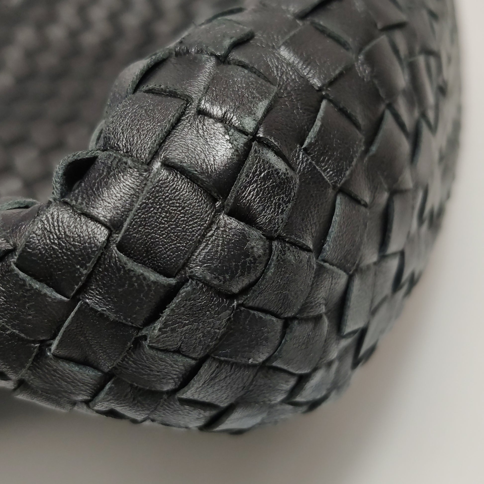 Bottega Veneta Intrecciato Drop Bucket Black