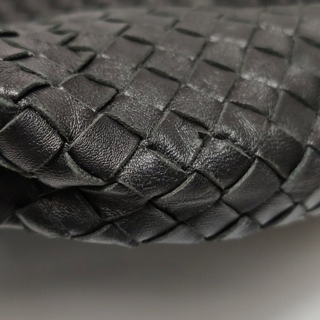 Bottega Veneta Intrecciato Drop Bucket Black