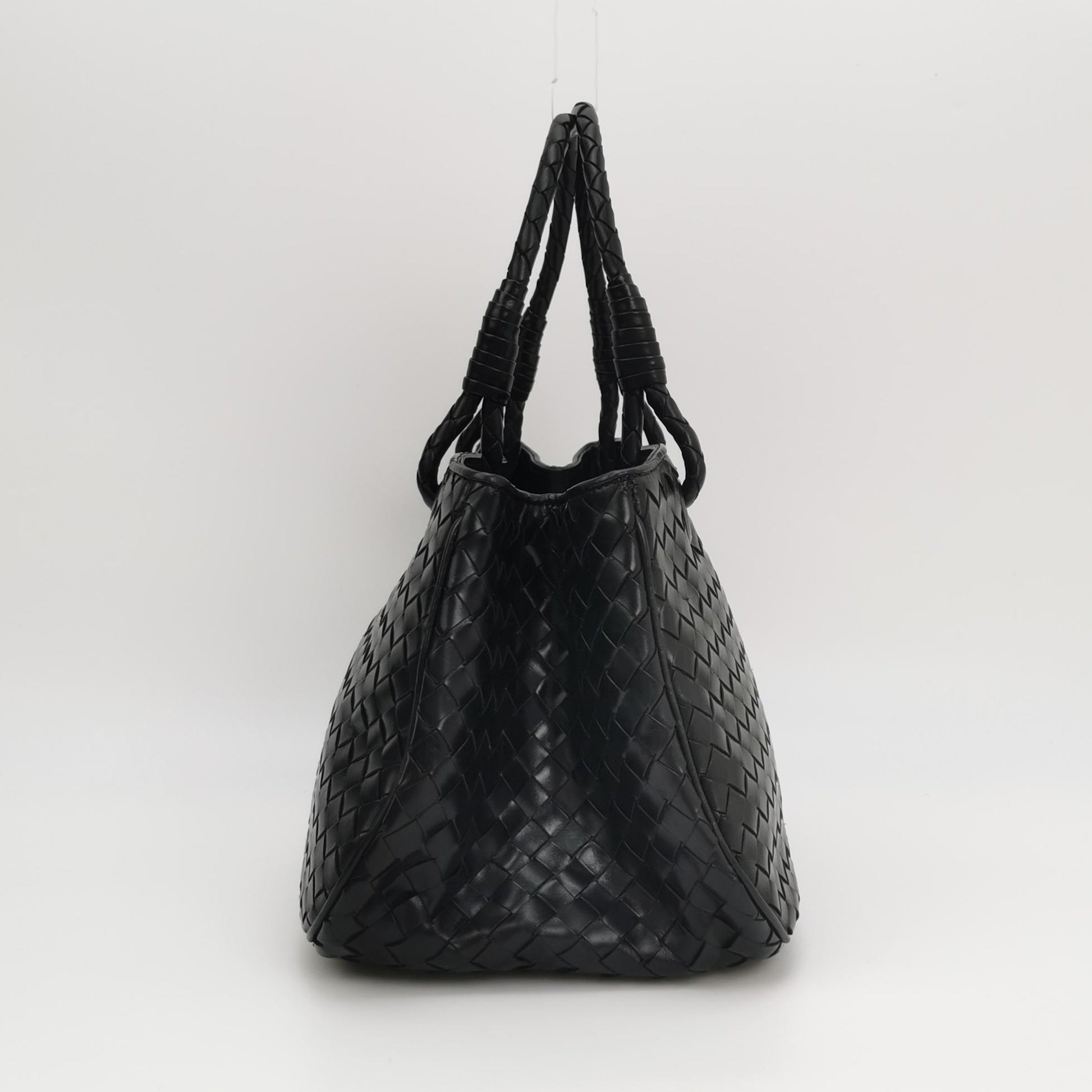 Bottega Veneta Nappa Intrecciato Woven Tote Black