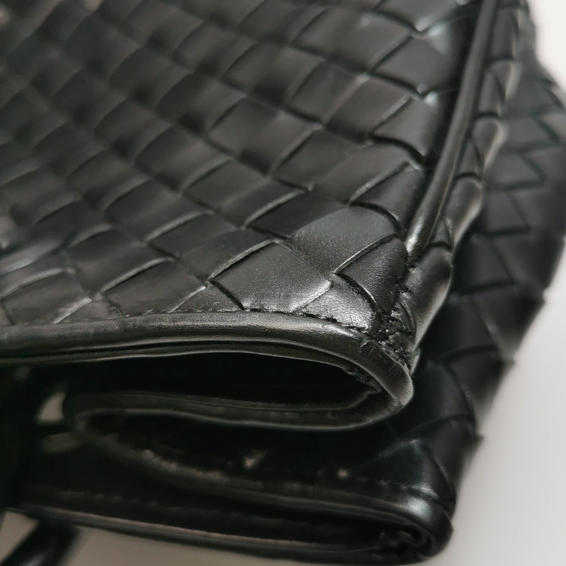 Bottega Veneta Nappa Intrecciato Woven Tote Black