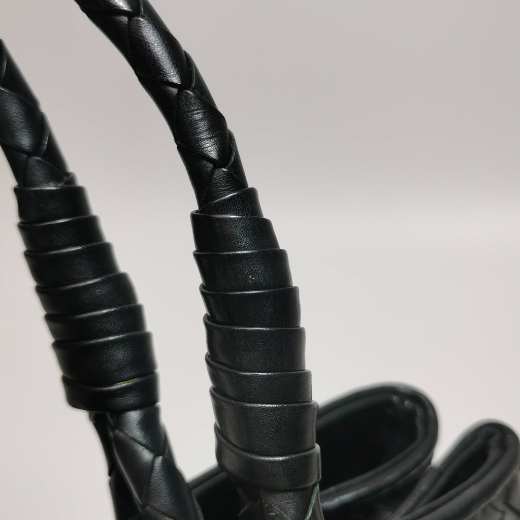 Bottega Veneta Nappa Intrecciato Woven Tote Black