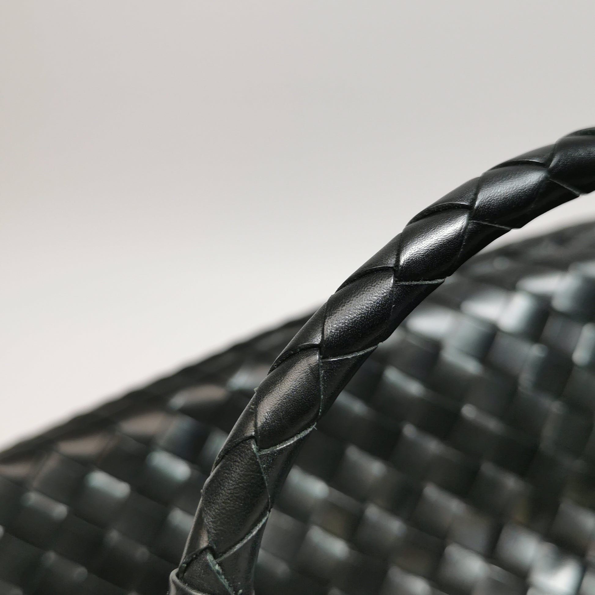 Bottega Veneta Nappa Intrecciato Woven Tote Black