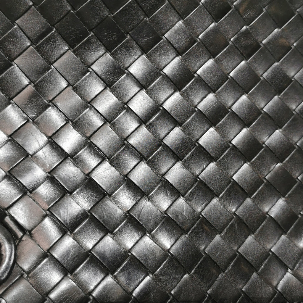 Bottega Veneta Nappa Intrecciato Woven Tote Black