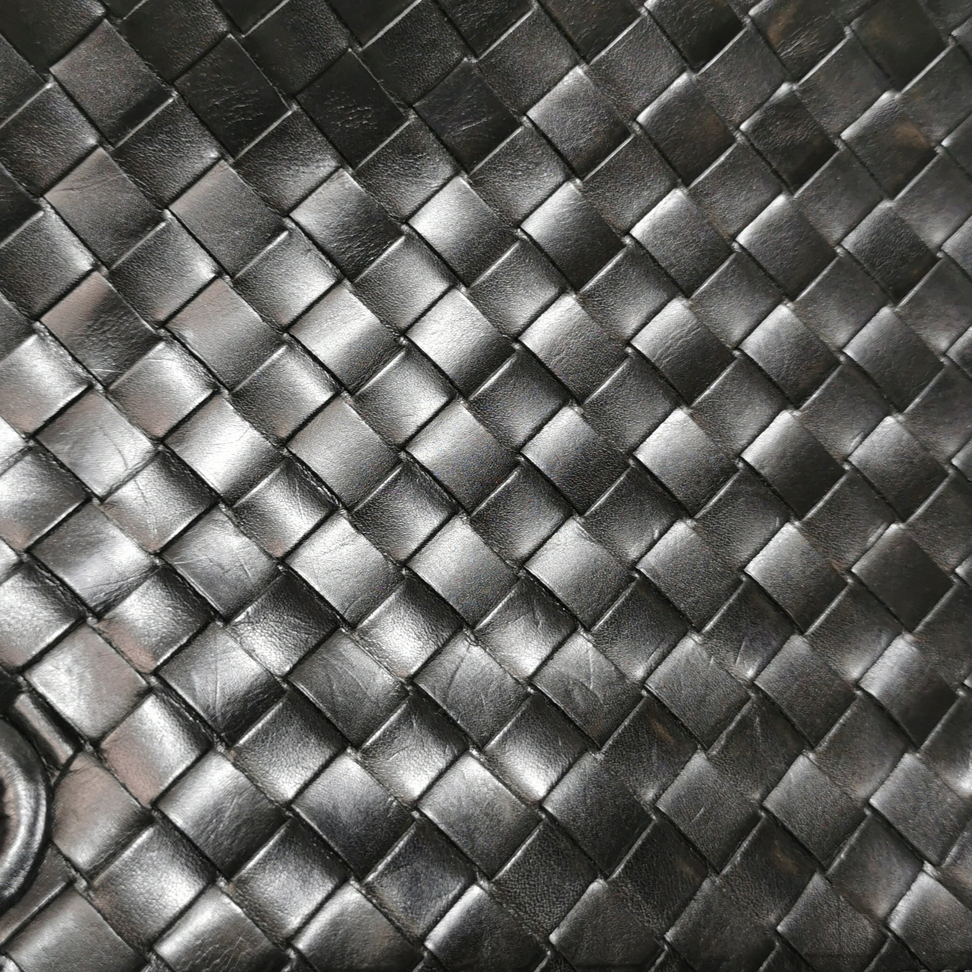 Bottega Veneta Nappa Intrecciato Woven Tote Black