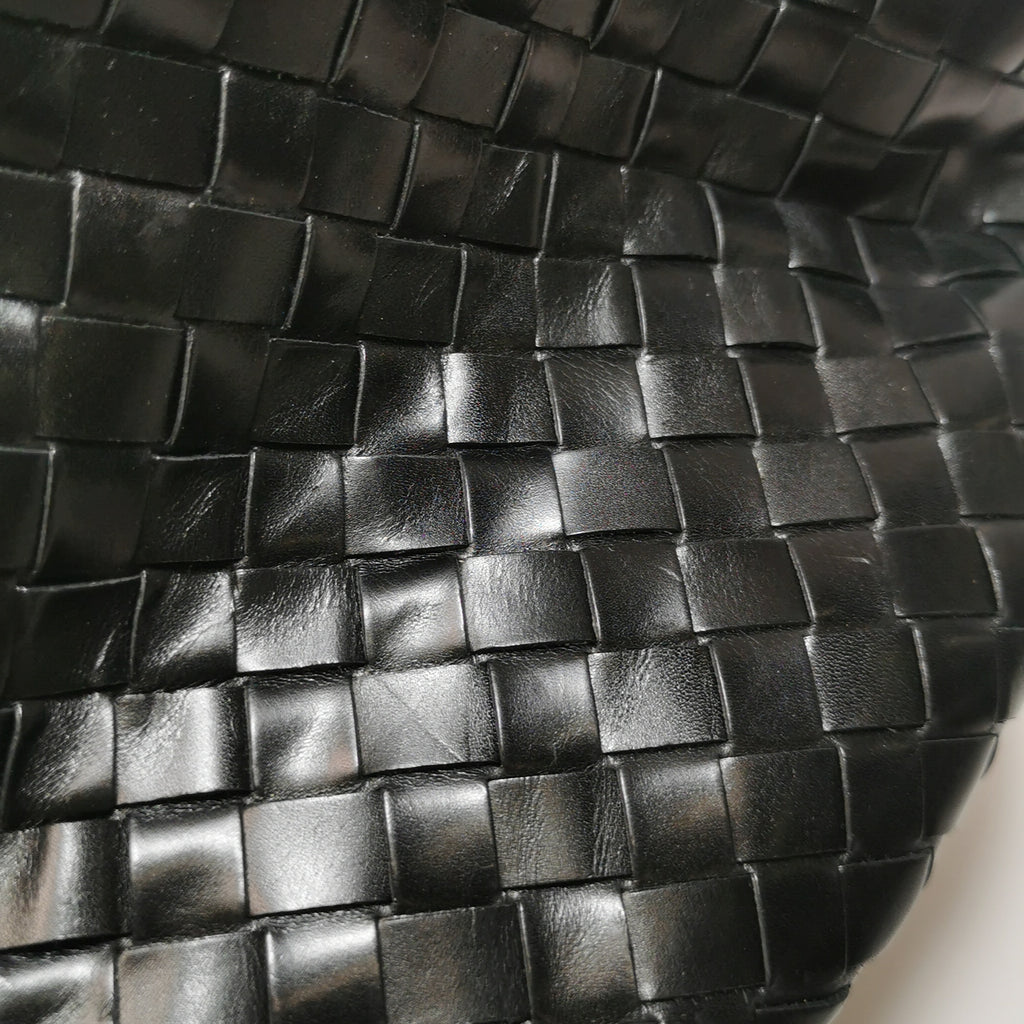 Bottega Veneta Nappa Intrecciato Woven Tote Black