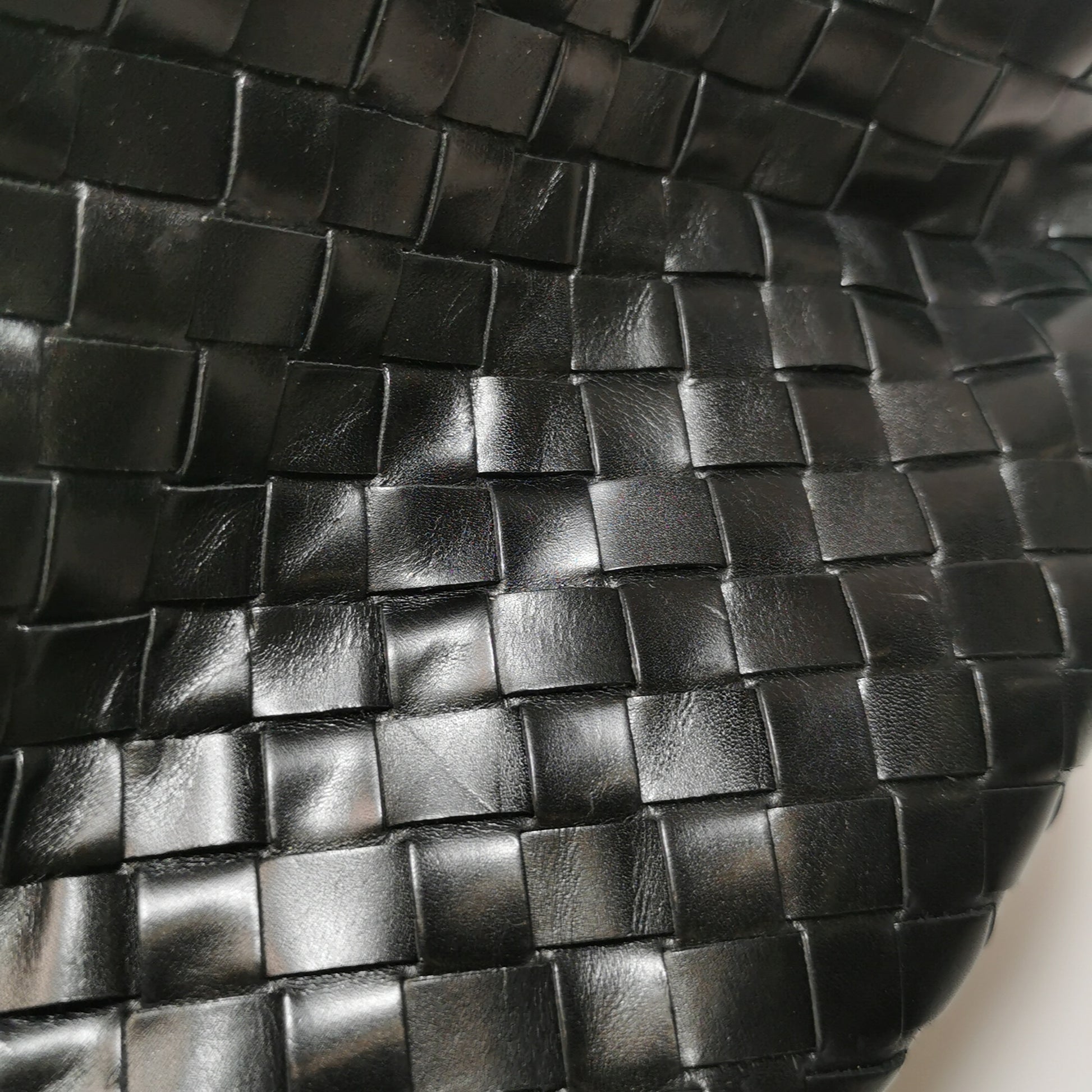 Bottega Veneta Nappa Intrecciato Woven Tote Black