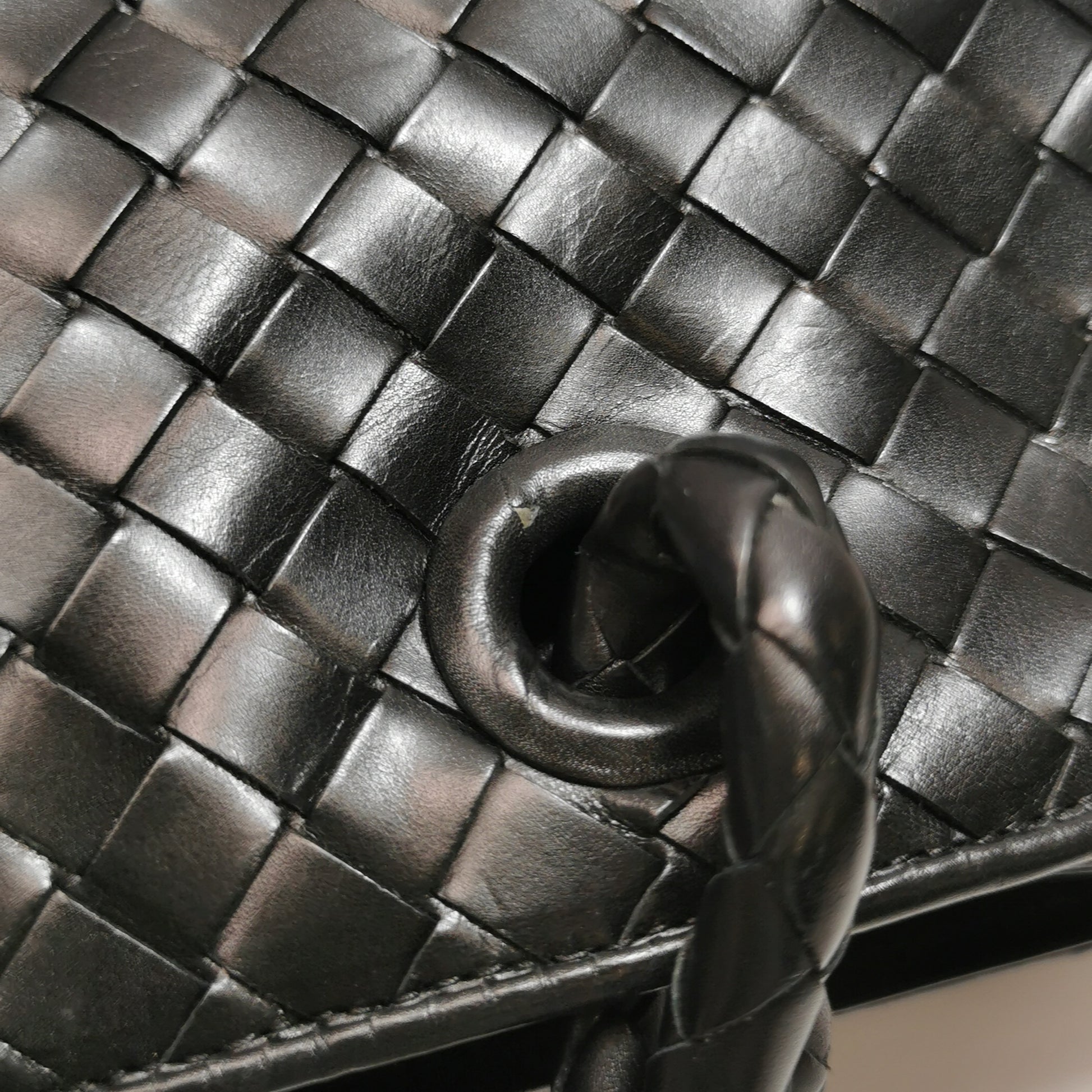 Bottega Veneta Nappa Intrecciato Woven Tote Black