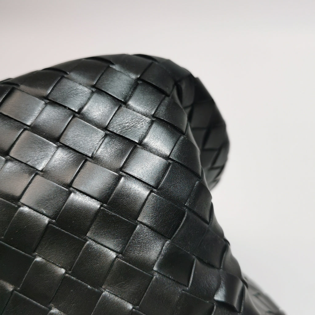 Bottega Veneta Nappa Intrecciato Woven Tote Black