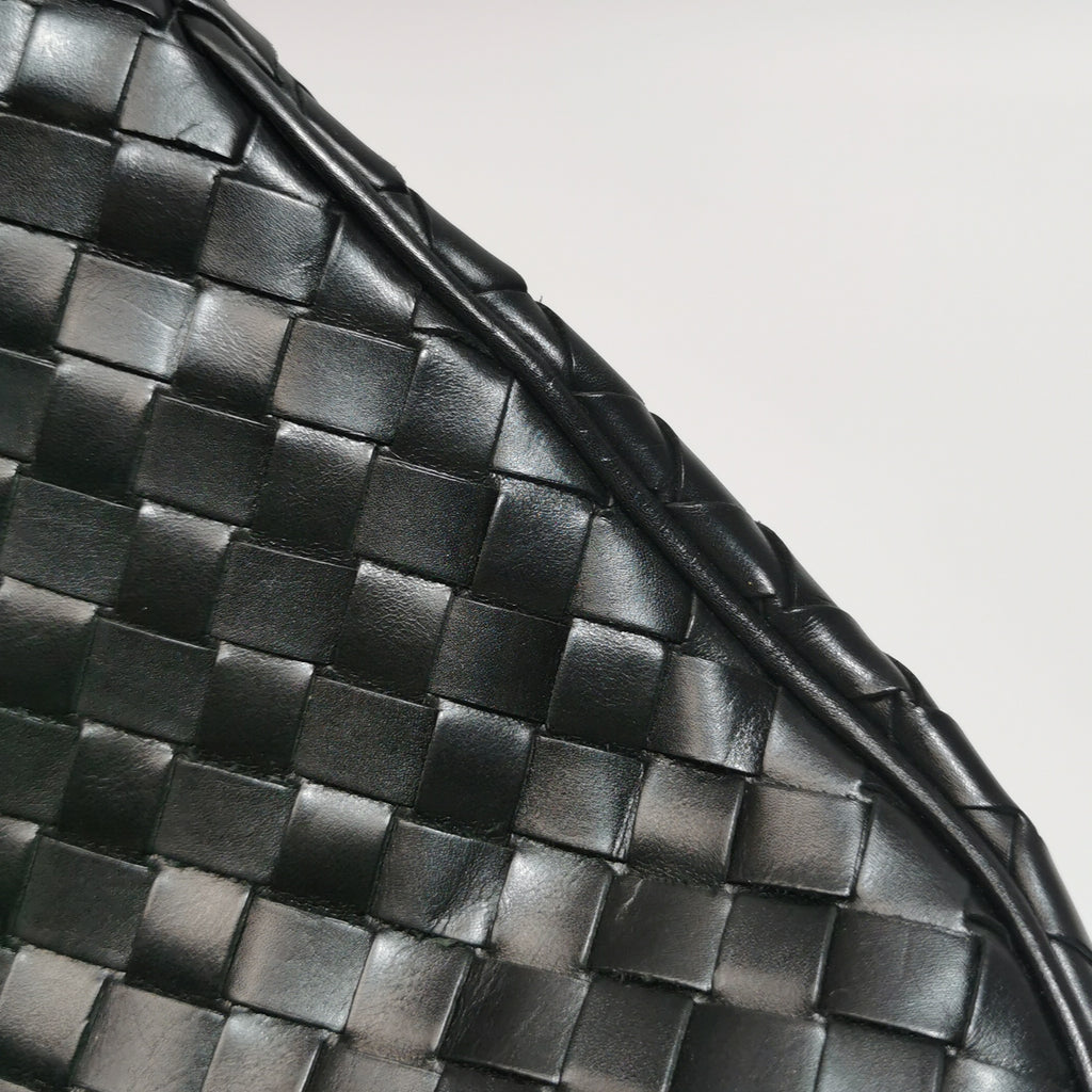 Bottega Veneta Nappa Intrecciato Woven Tote Black