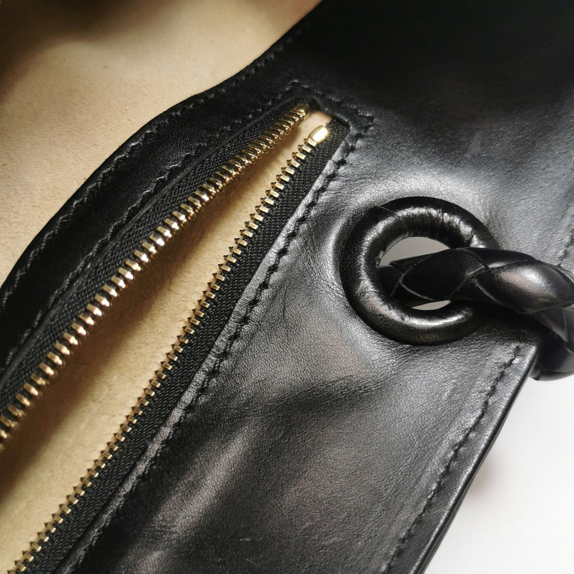Bottega Veneta Nappa Intrecciato Woven Tote Black
