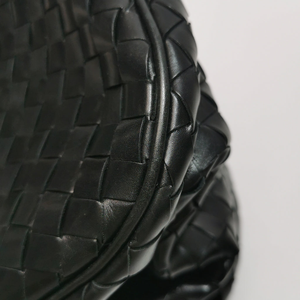 Bottega Veneta Nappa Intrecciato Woven Tote Black