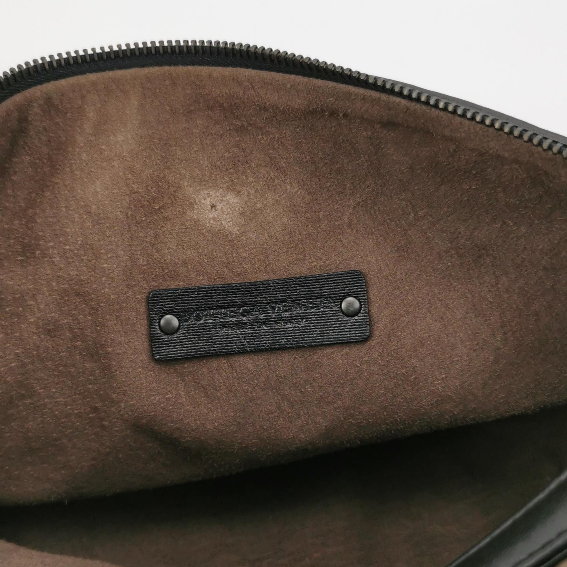 Bottega Veneta Nappa Intrecciato Shoulder Bag Black