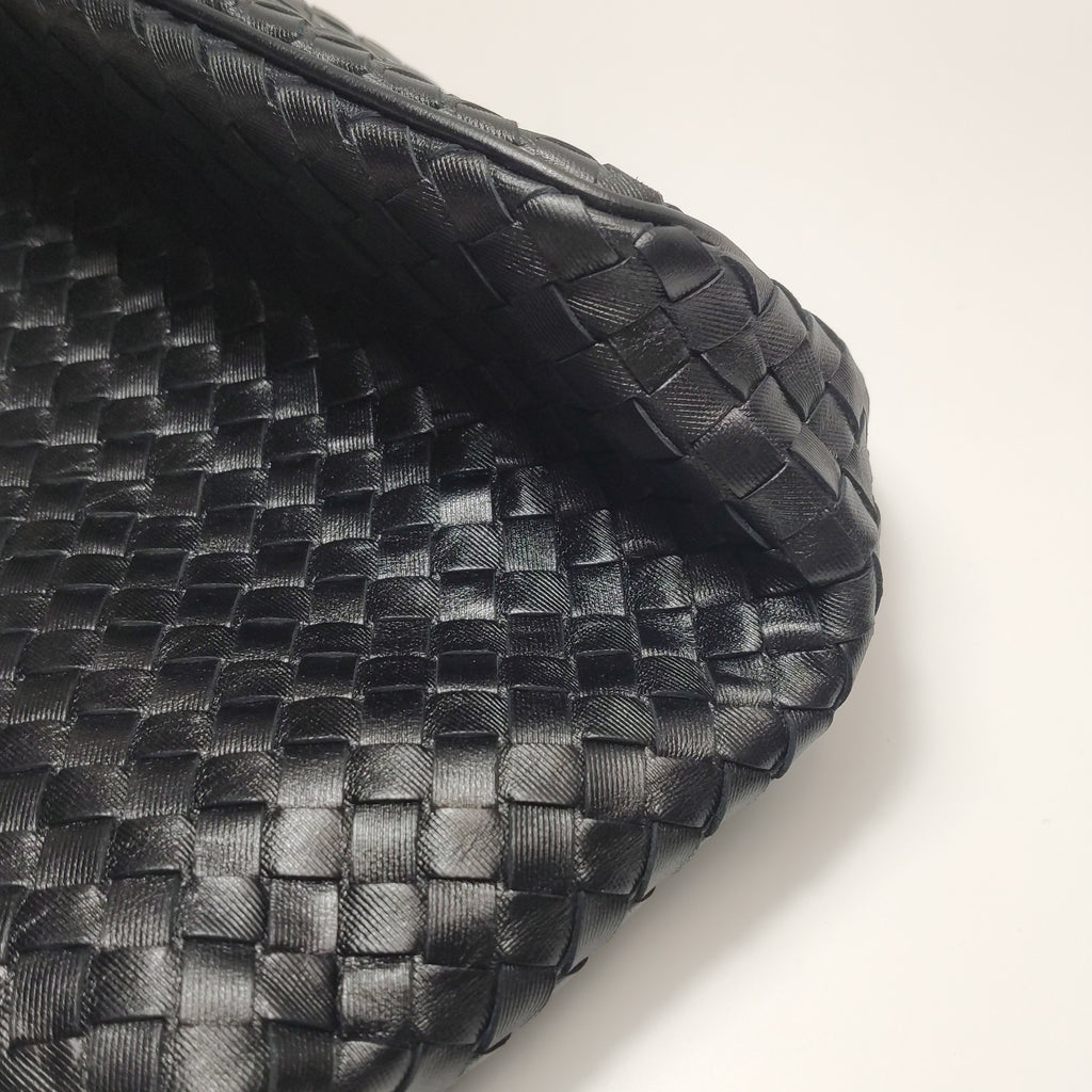 Bottega Veneta Nappa Intrecciato Shoulder Bag Black