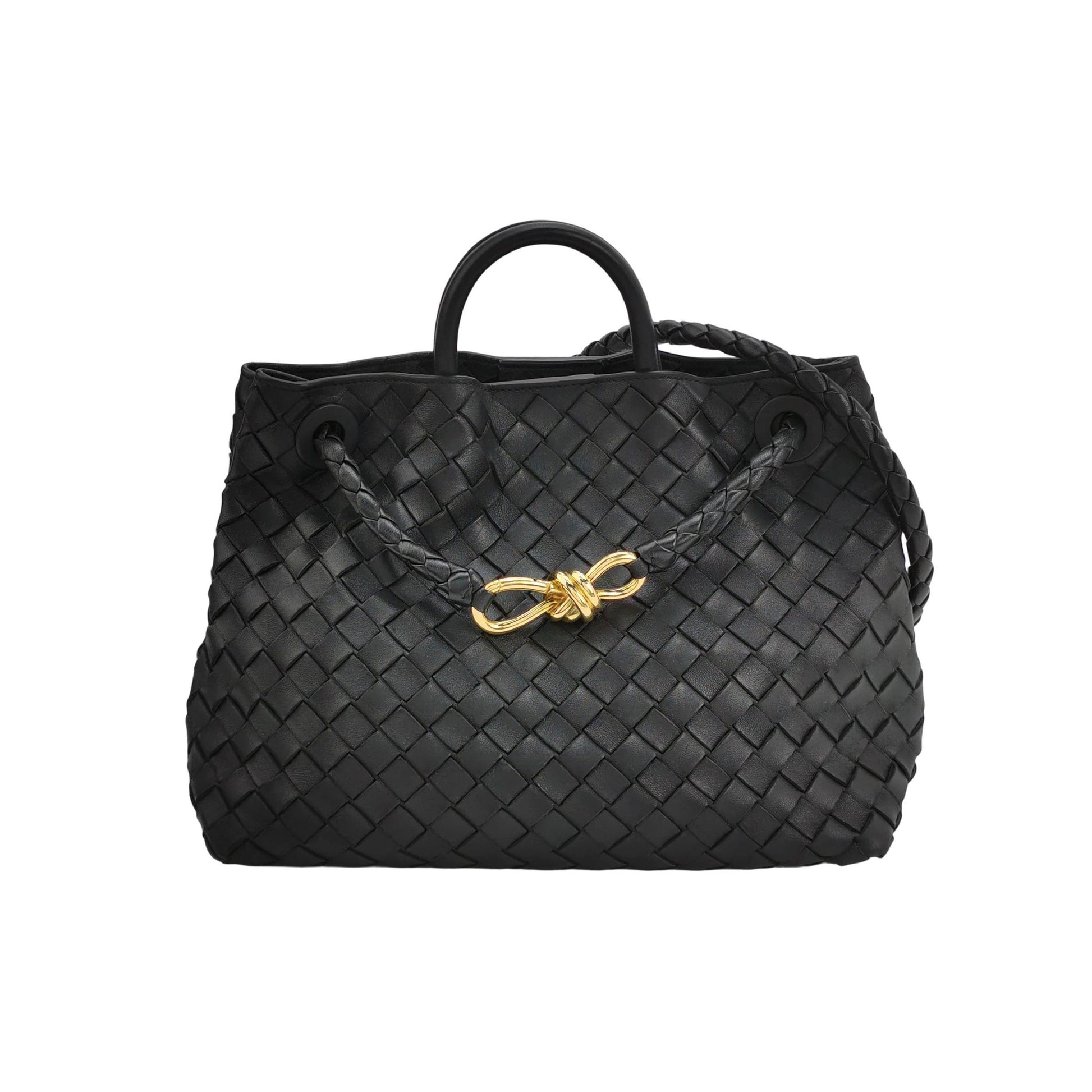 Bottega Veneta Andiamo Medium Black w Certificate of Craft