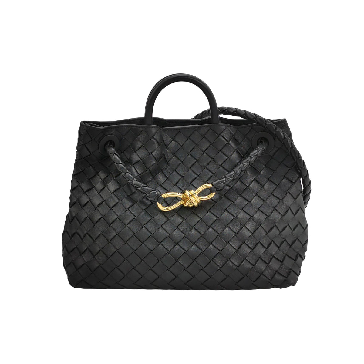 Bottega Veneta Andiamo Medium Black w Certificate of Craft
