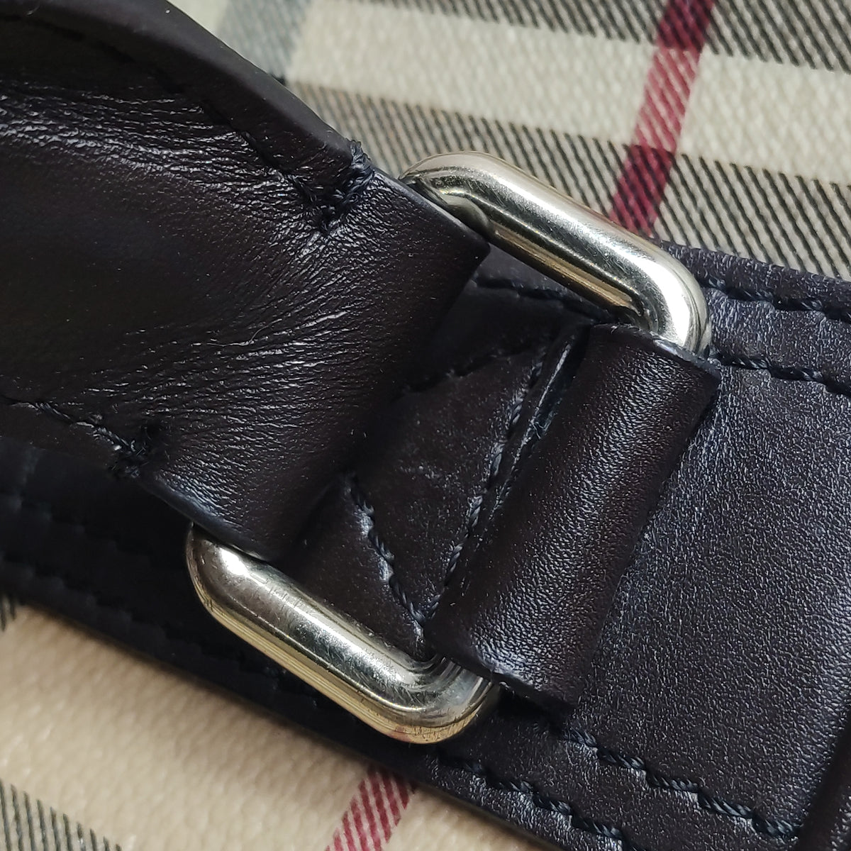 Burberry Haymarket Check Briefcase