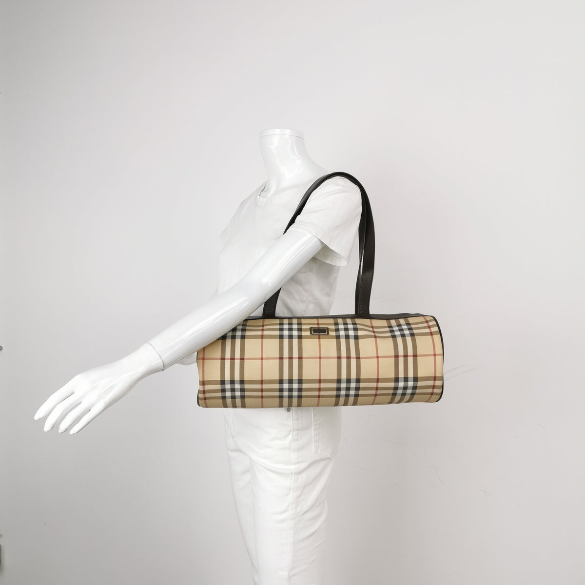Burberry House Check Barrel Bag