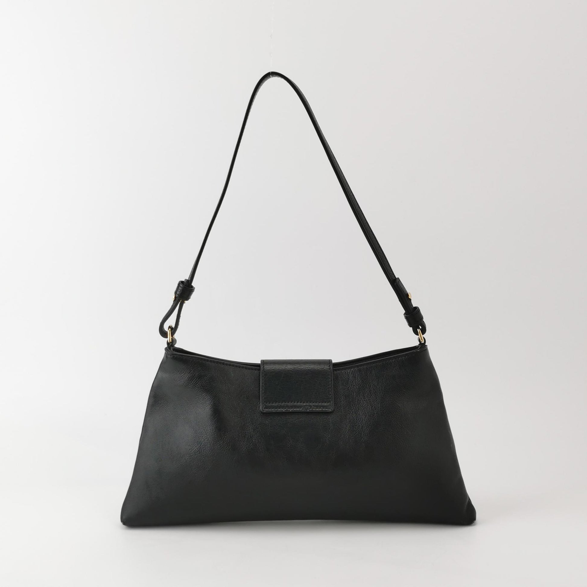 Celine Triomphe Wiltern Clutch Black Calfskin
