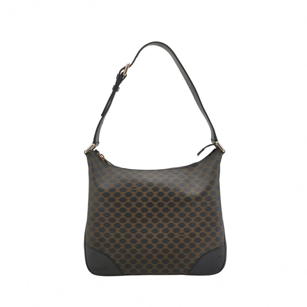 Celine Macadam Shoulder Bag Brown