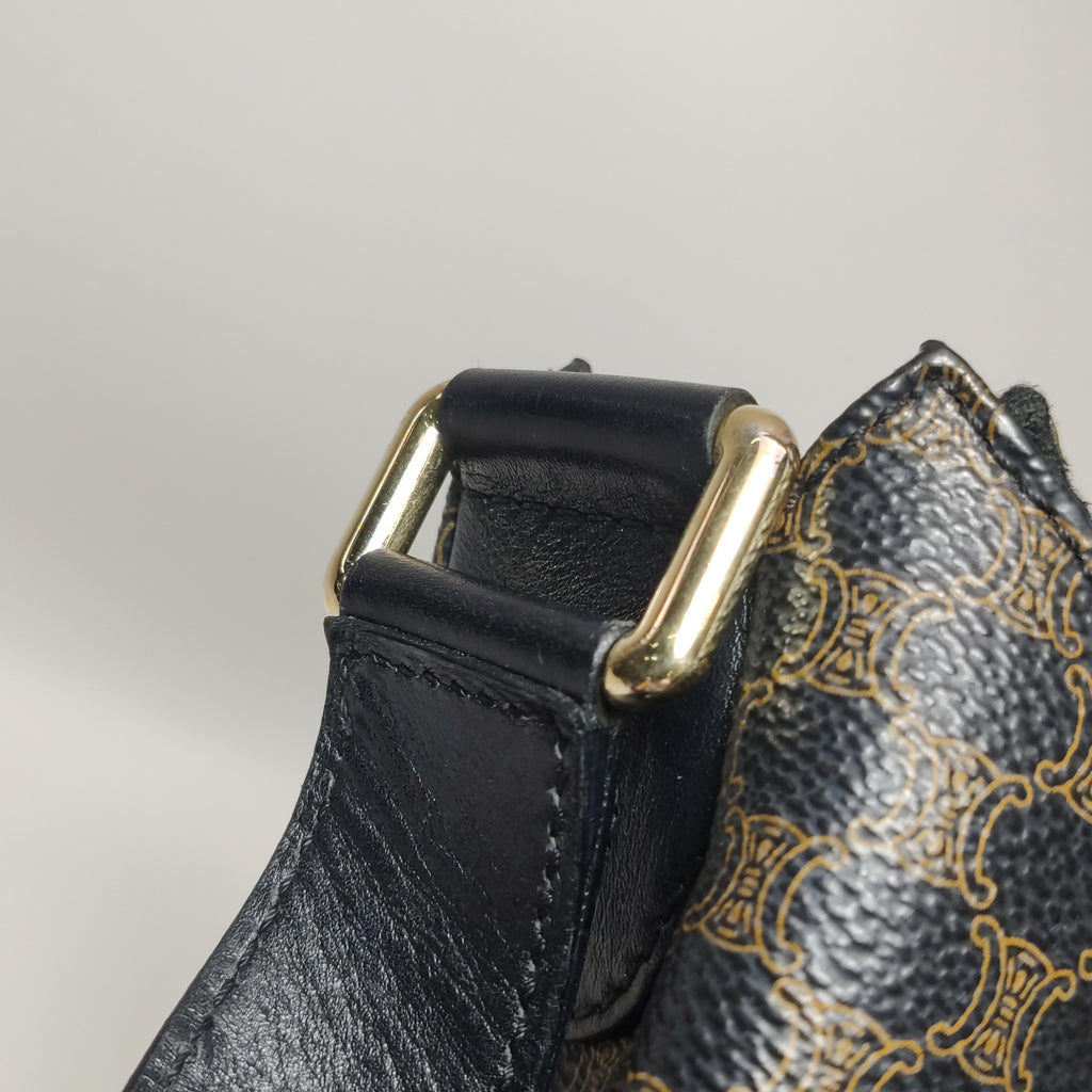 Celine Macadam Shoulder Bag Brown